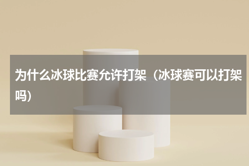 为什么冰球比赛允许打架（冰球赛可以打架吗）