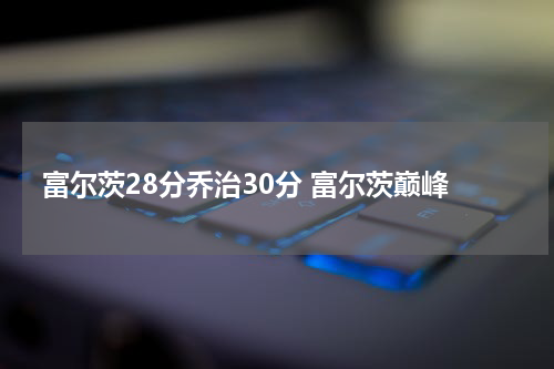 富尔茨28分乔治30分 富尔茨巅峰