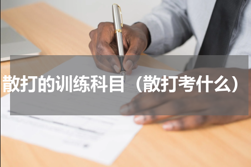 散打的训练科目（散打考什么）