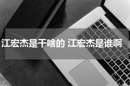 江宏杰是干啥的 江宏杰是谁啊