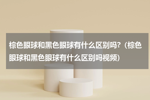 棕色眼球和黑色眼球有什么区别吗?（棕色眼球和黑色眼球有什么区别吗视频）