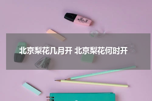 北京梨花几月开 北京梨花何时开