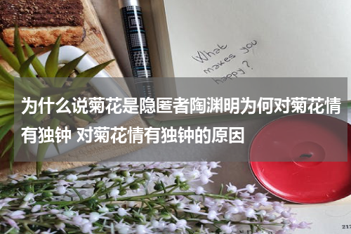 为什么说菊花是隐匿者陶渊明为何对菊花情有独钟 对菊花情有独钟的原因