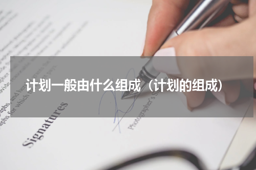 计划一般由什么组成（计划的组成）