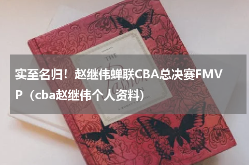 实至名归！赵继伟蝉联CBA总决赛FMVP（cba赵继伟个人资料）
