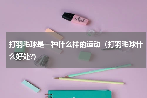 打羽毛球是一种什么样的运动（打羽毛球什么好处?）