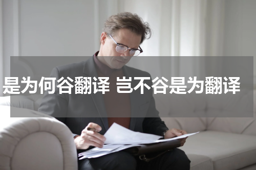 是为何谷翻译 岂不谷是为翻译