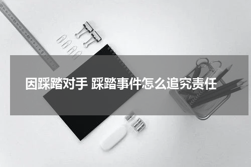 因踩踏对手 踩踏事件怎么追究责任