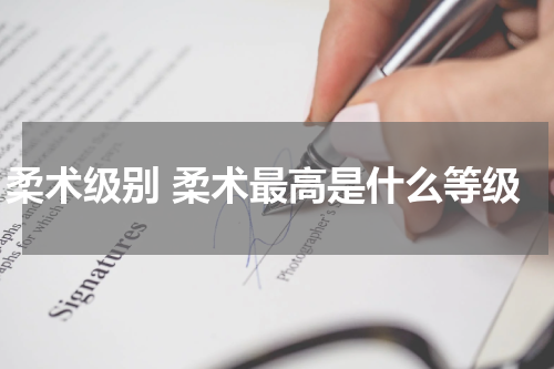 柔术级别 柔术最高是什么等级