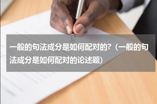 一般的句法成分是如何配对的?（一般的句法成分是如何配对的论述题）