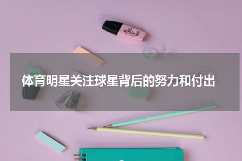  体育明星关注球星背后的努力和付出
