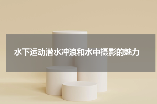 水下运动潜水冲浪和水中摄影的魅力
