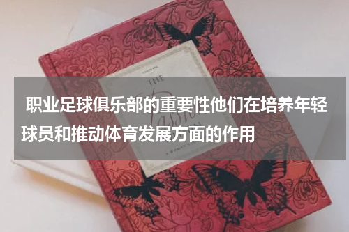  职业足球俱乐部的重要性他们在培养年轻球员和推动体育发展方面的作用