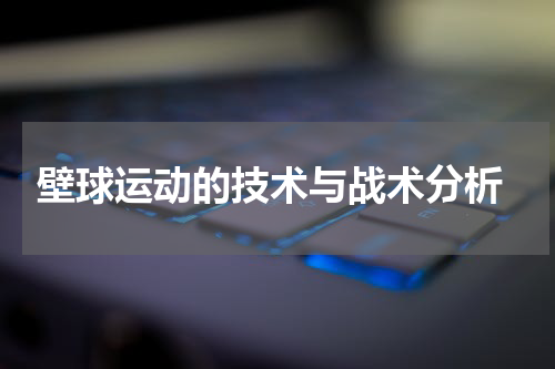  壁球运动的技术与战术分析