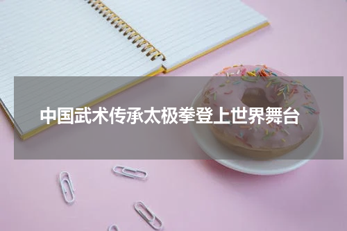  中国武术传承太极拳登上世界舞台