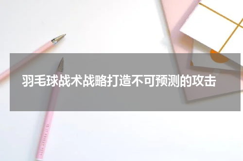  羽毛球战术战略打造不可预测的攻击