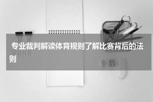  专业裁判解读体育规则了解比赛背后的法则