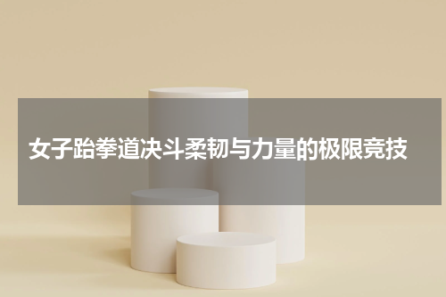  女子跆拳道决斗柔韧与力量的极限竞技