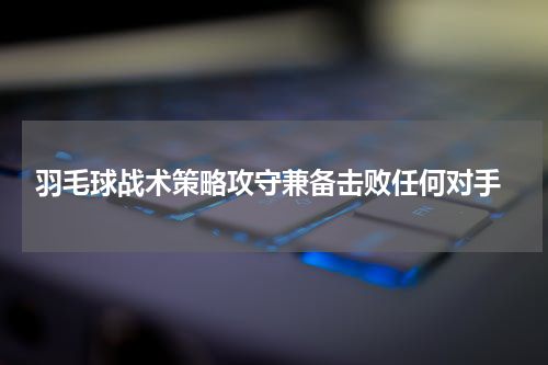  羽毛球战术策略攻守兼备击败任何对手