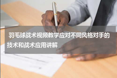  羽毛球战术视频教学应对不同风格对手的技术和战术应用讲解