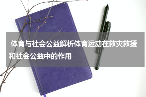  体育与社会公益解析体育运动在救灾救援和社会公益中的作用