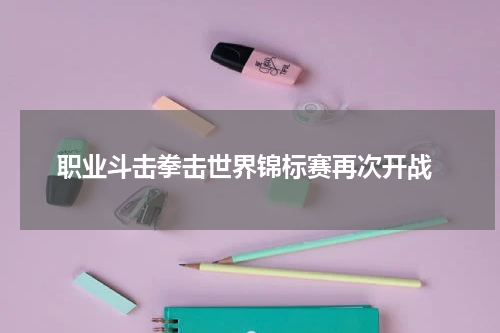  职业斗击拳击世界锦标赛再次开战