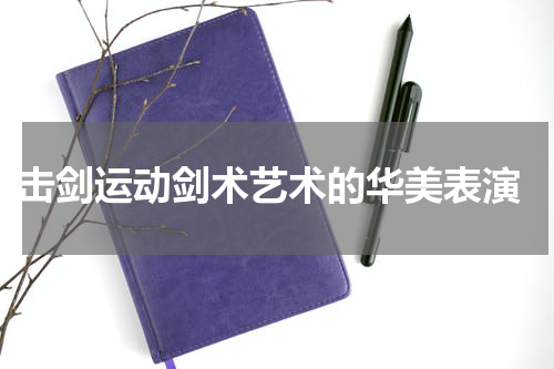  击剑运动剑术艺术的华美表演