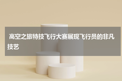  高空之旅特技飞行大赛展现飞行员的非凡技艺