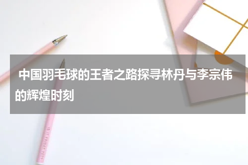  中国羽毛球的王者之路探寻林丹与李宗伟的辉煌时刻