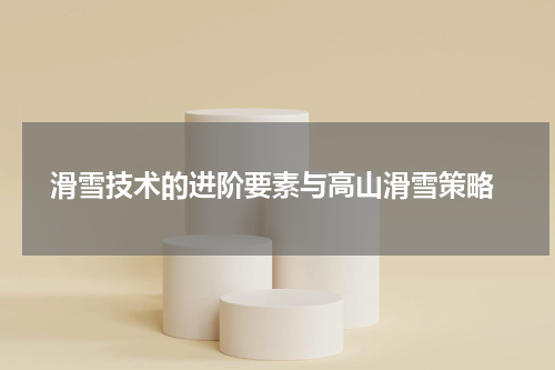  滑雪技术的进阶要素与高山滑雪策略