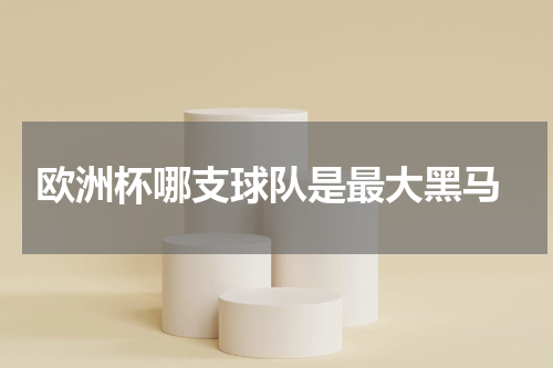  欧洲杯哪支球队是最大黑马