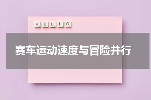  赛车运动速度与冒险并行