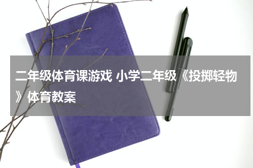 二年级体育课游戏 小学二年级《投掷轻物》体育教案