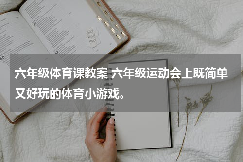 六年级体育课教案 六年级运动会上既简单又好玩的体育小游戏。