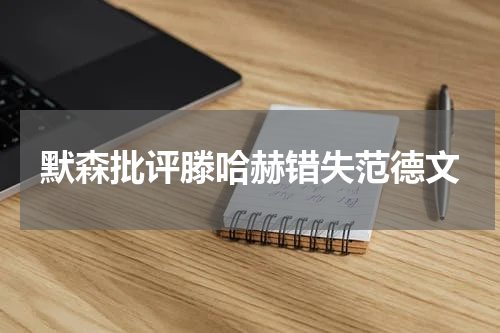 默森批评滕哈赫错失范德文