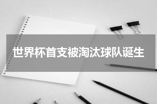 世界杯首支被淘汰球队诞生