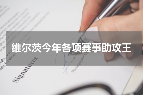 维尔茨今年各项赛事助攻王