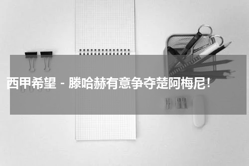 西甲希望 - 滕哈赫有意争夺楚阿梅尼！