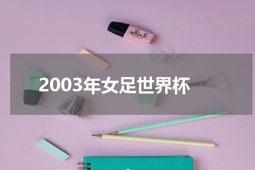 2003年女足世界杯