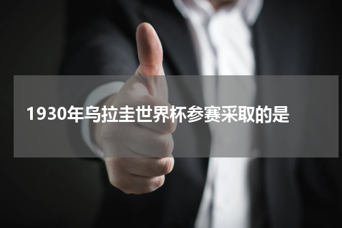 1930年乌拉圭世界杯参赛采取的是